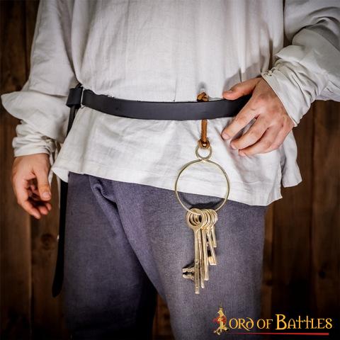 Juego de Llaves Medievales de Latón para Mazmorras - Réplica Histórica de 5 Piezas para Decoración Pirata y Salas de Escape - Imagen 15