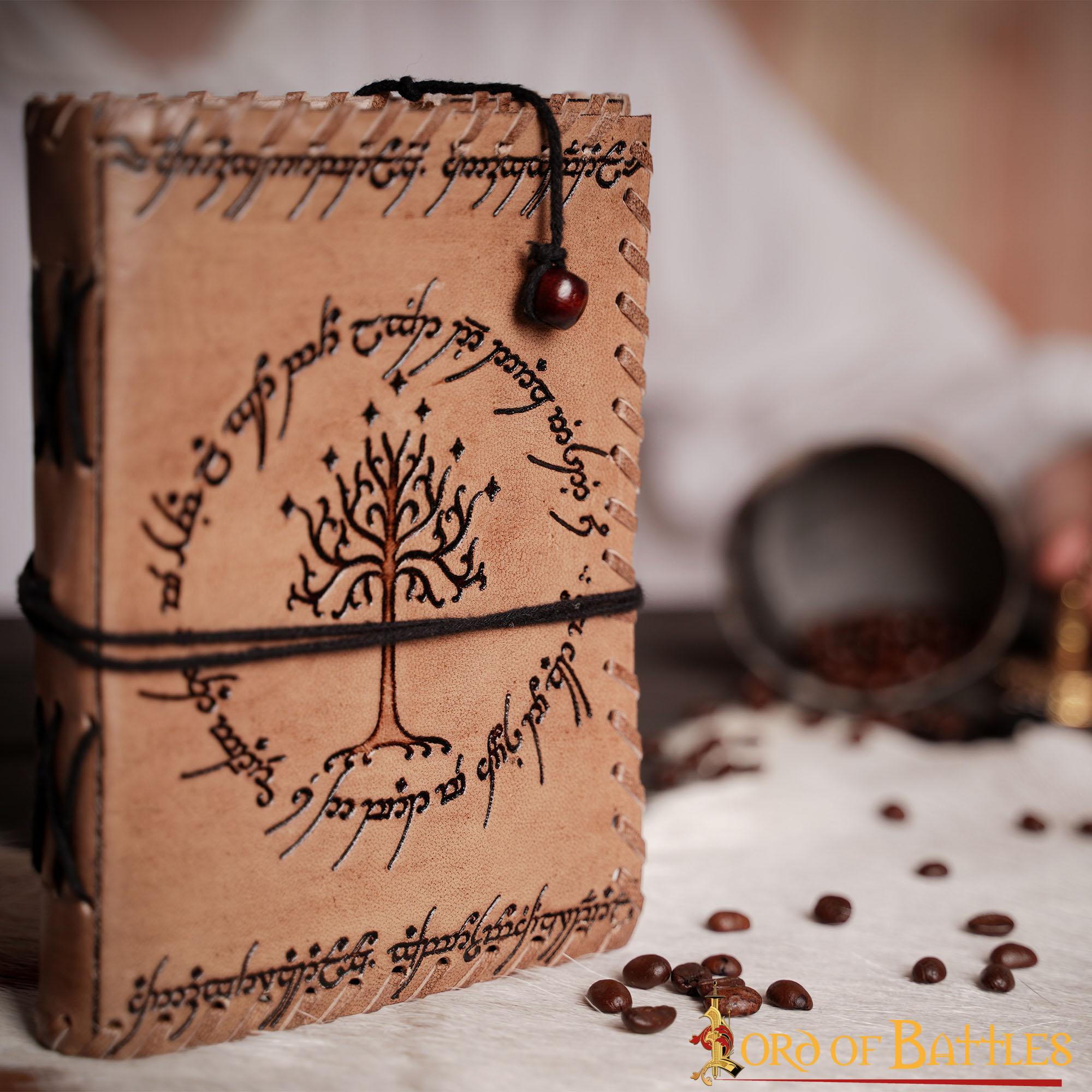 Diario de la Tierra Media Diario de Cuero Auténtico Hecho a Mano - Imagen 8