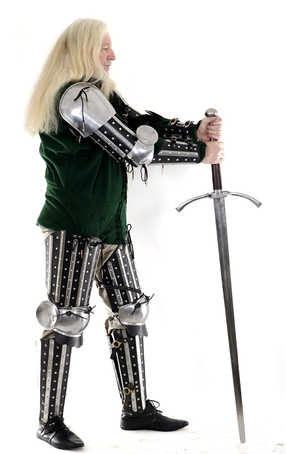 Mythrojan Xiv Century Knight Classic Pauldrons, Calibre 16 - Imagen 3