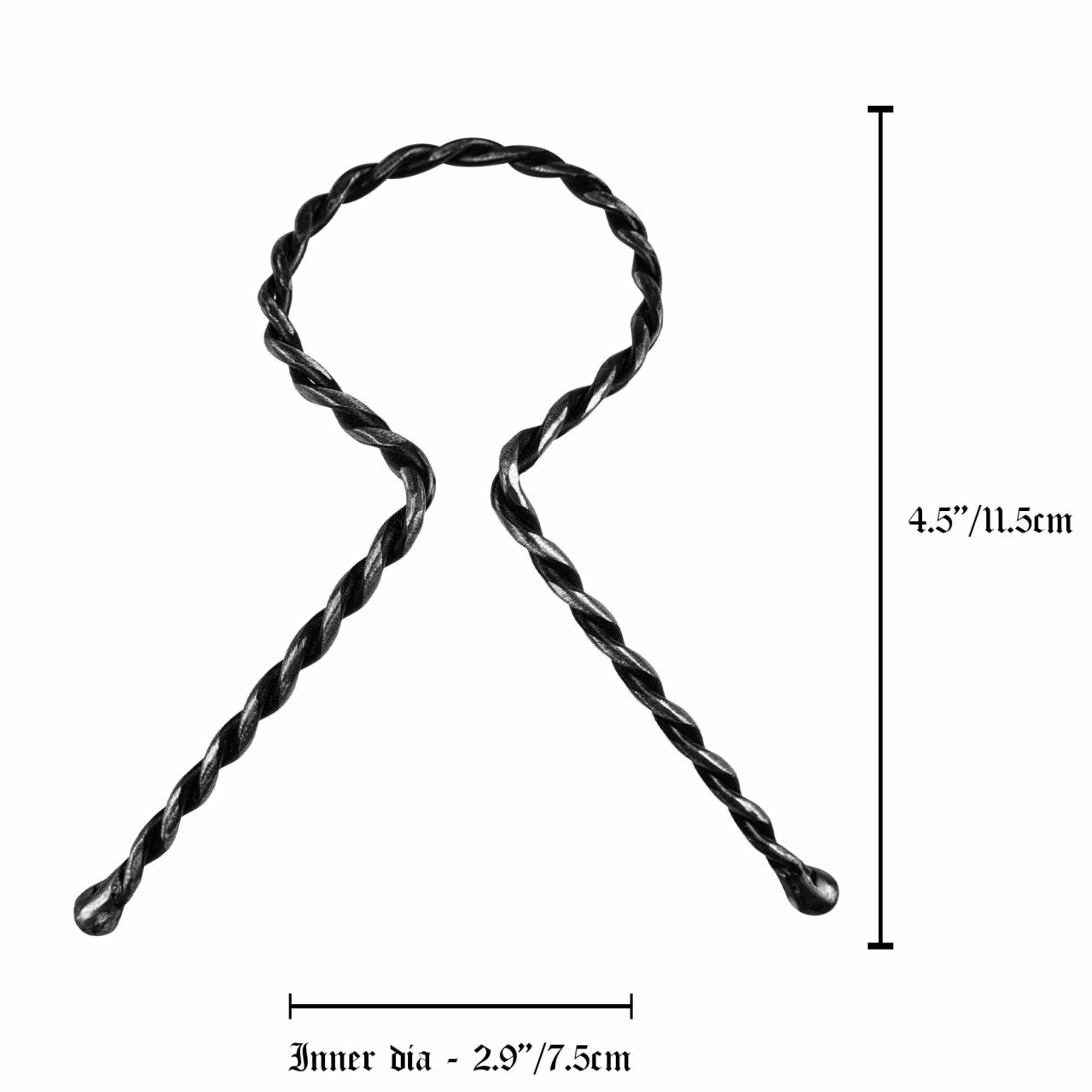 Mythrojan Cuerno para Beber Forjado a Mano Twisted Rack - Imagen 12