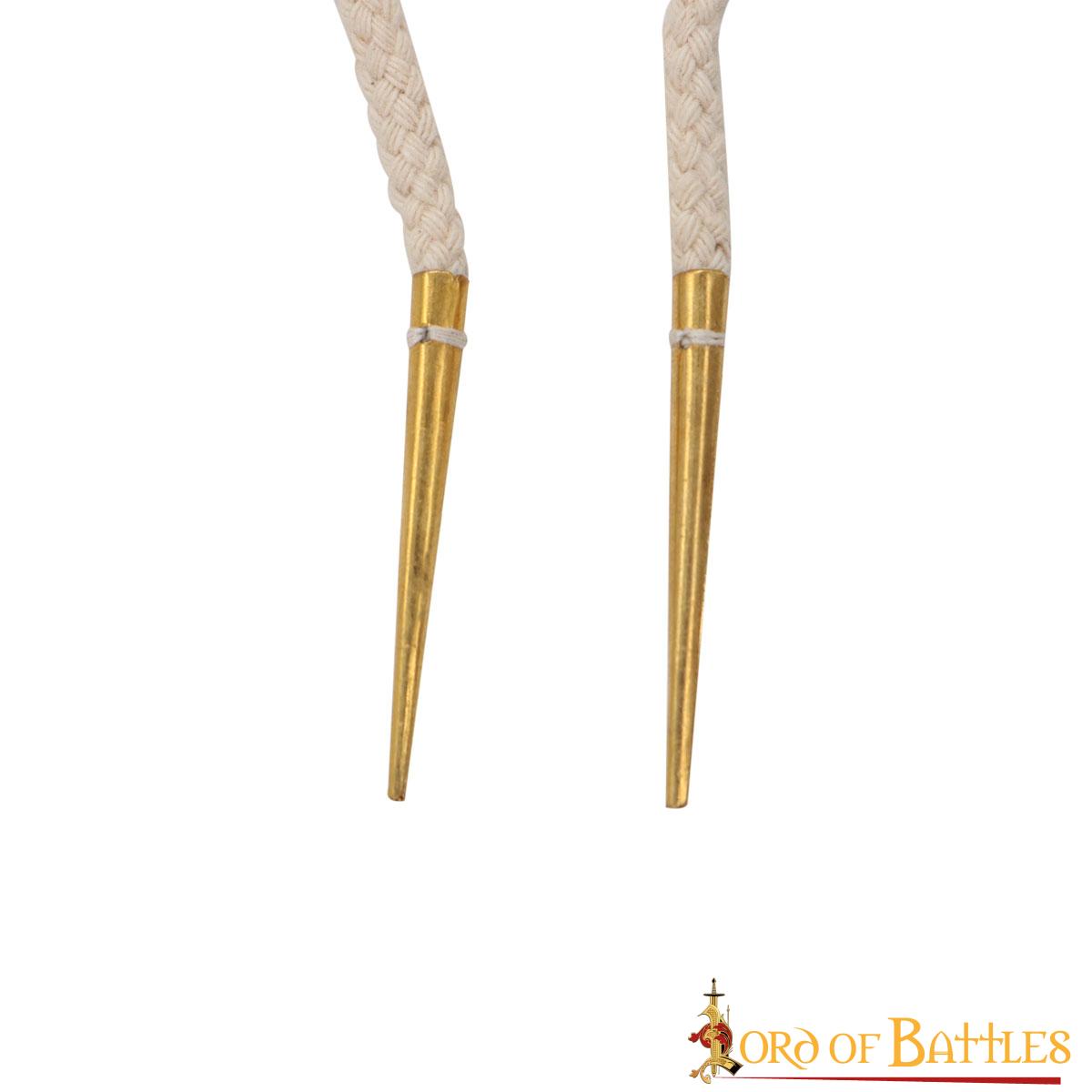 Aiglets Medievales de Latón - Juego de 10 Puntas de Cordón Resistentes (3,6 Cm) - Imagen 14