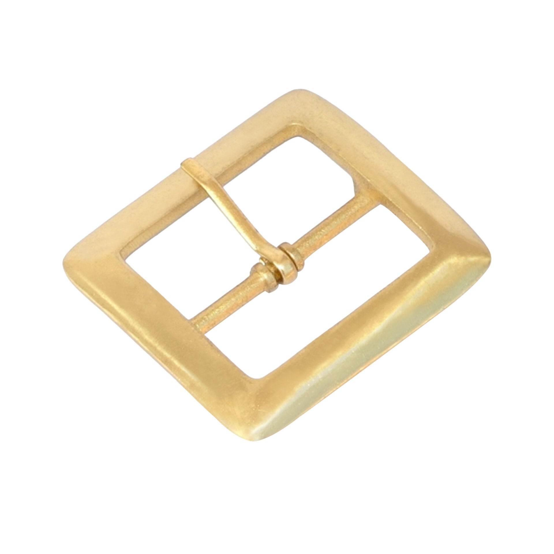 Hebilla Medieval de Latón Macizo - Imagen 1