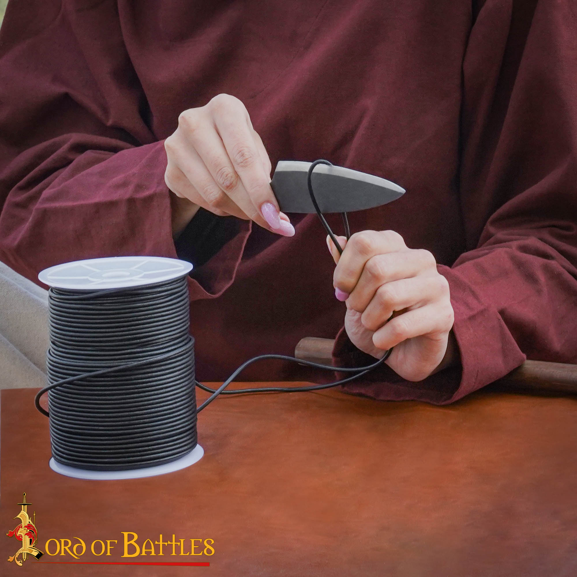 Bobina de 100 Metros de Cordón de Cuero Auténtico - Imagen 4