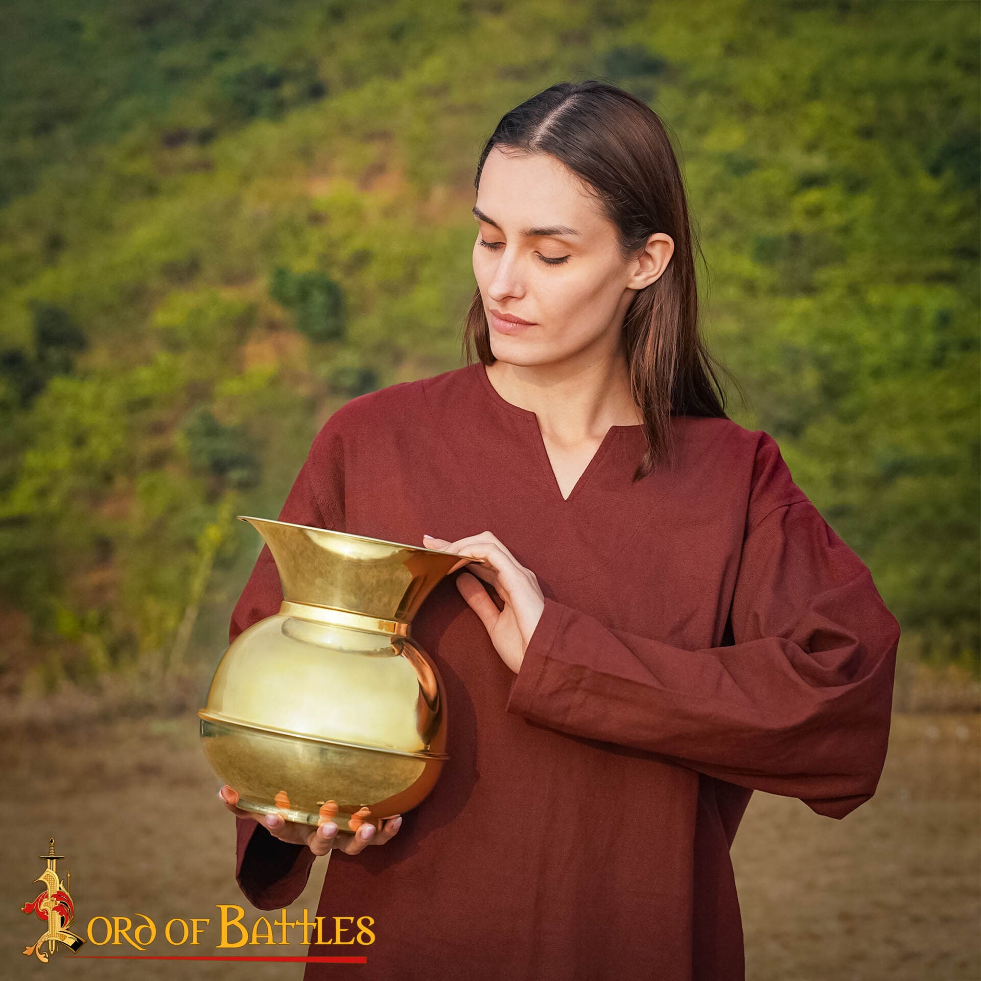 Escupidera Vintage de Latón Macizo - Imagen 4