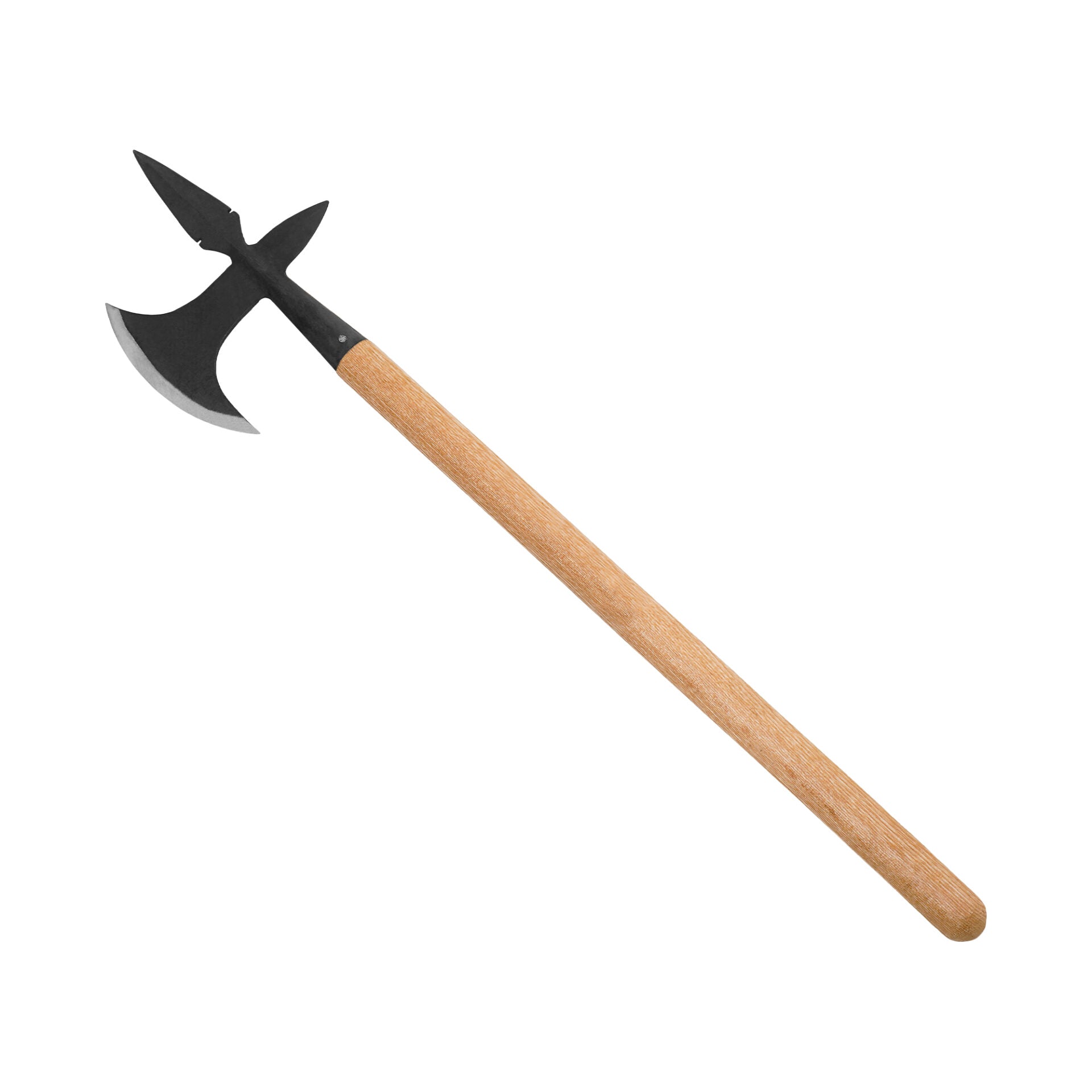 Hacha de Batalla Medieval Forjada a Mano con Mango de Madera de Fresno Hacha de Guerra de Acero Al Carbono - Imagen 9