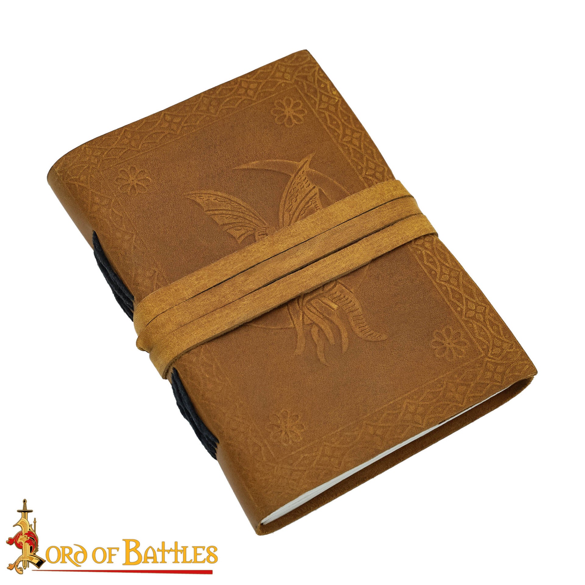 Diario Medieval de Piel Auténtica Hecho a Mano - Imagen 2