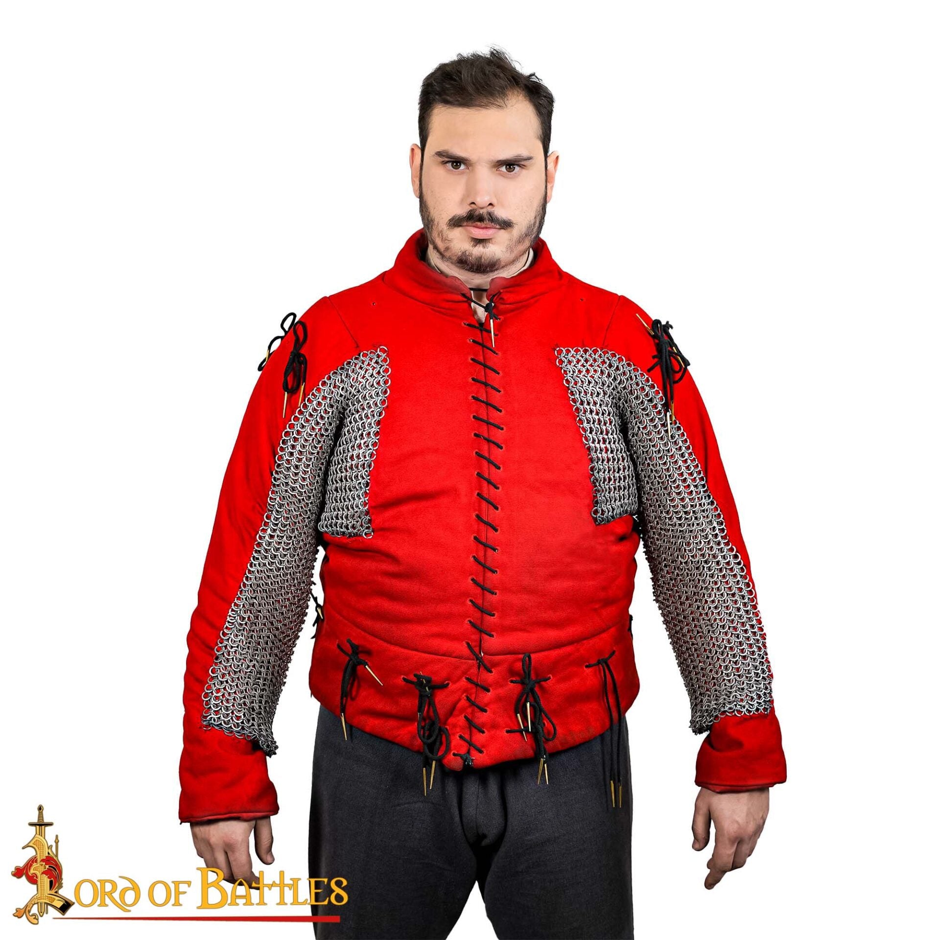 Anillas de Cota de Malla - Anillo Redondo Remachado de 8 Mm - Calibre 18, Acero Dulce, Natural - Ideal para Larp, Cosplay y Reenactments - Imagen 1