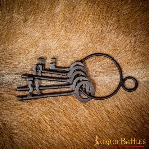Juego de 5 Llaves Decorativas de Mazmorra Medieval de Hierro Fundido Resistente - Imagen 6