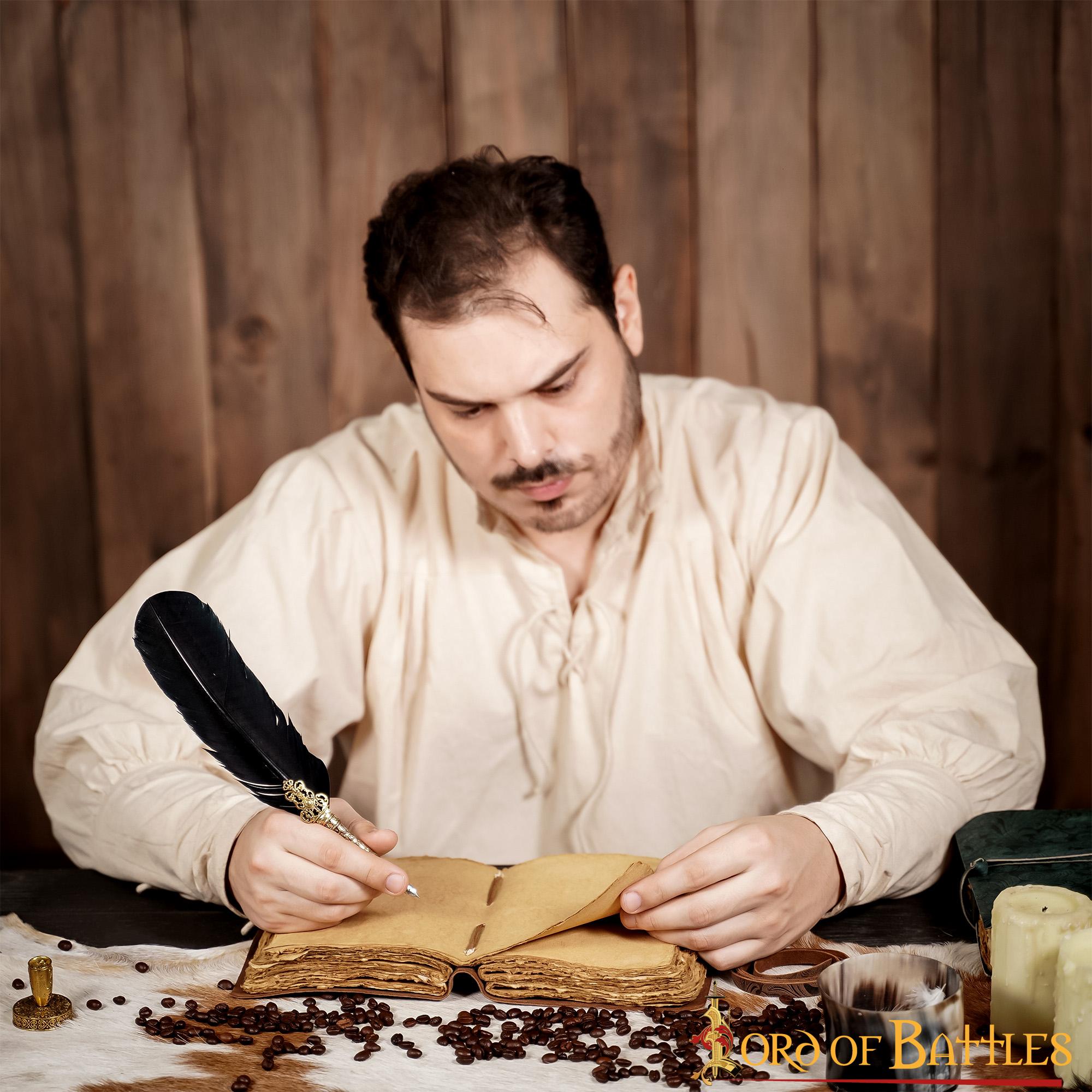 Diario Medieval Diario Vintage de Cuero Hecho a Mano - Imagen 9