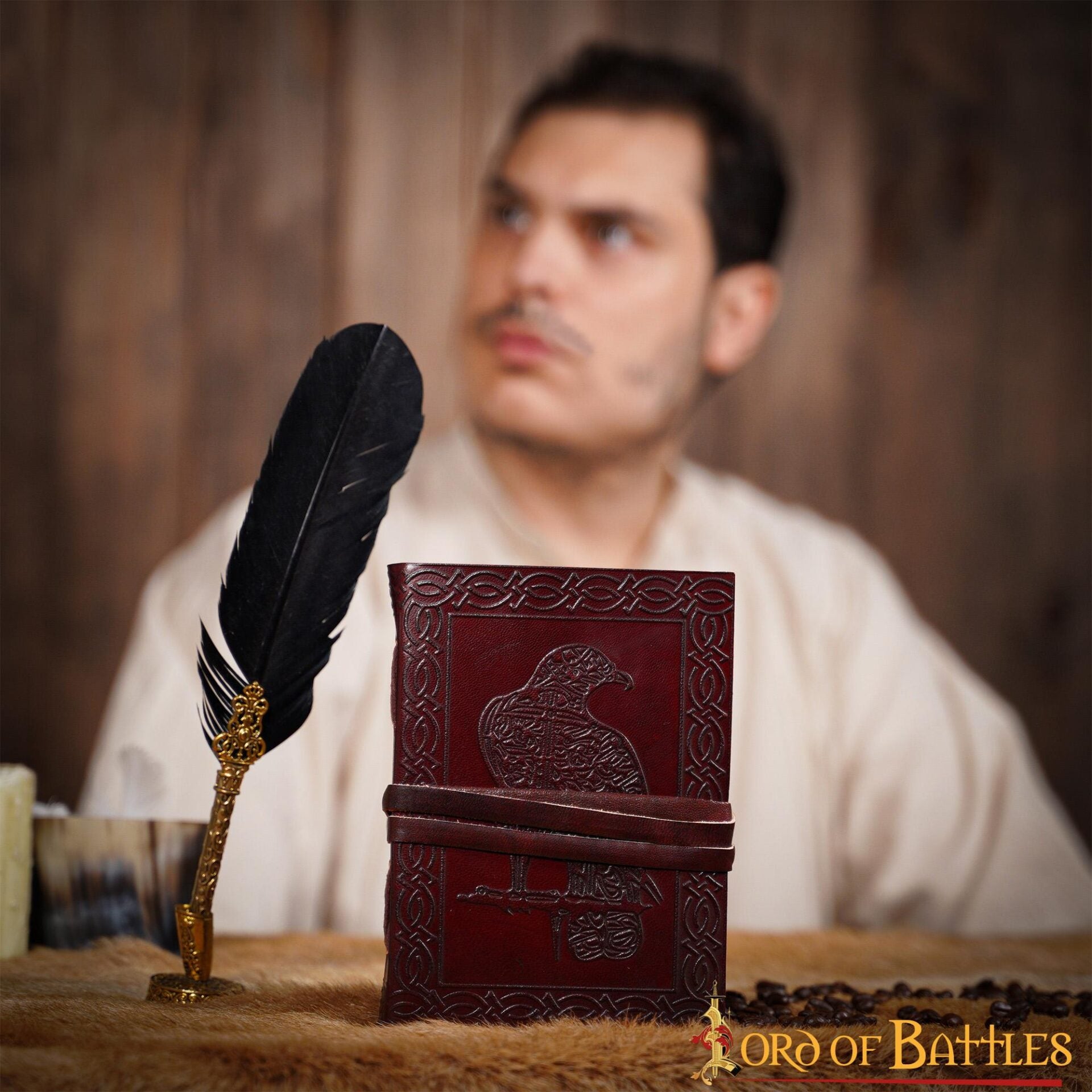 Celtic Eagle Journal Diario de Piel Auténtica Hecho a Mano - Imagen 8