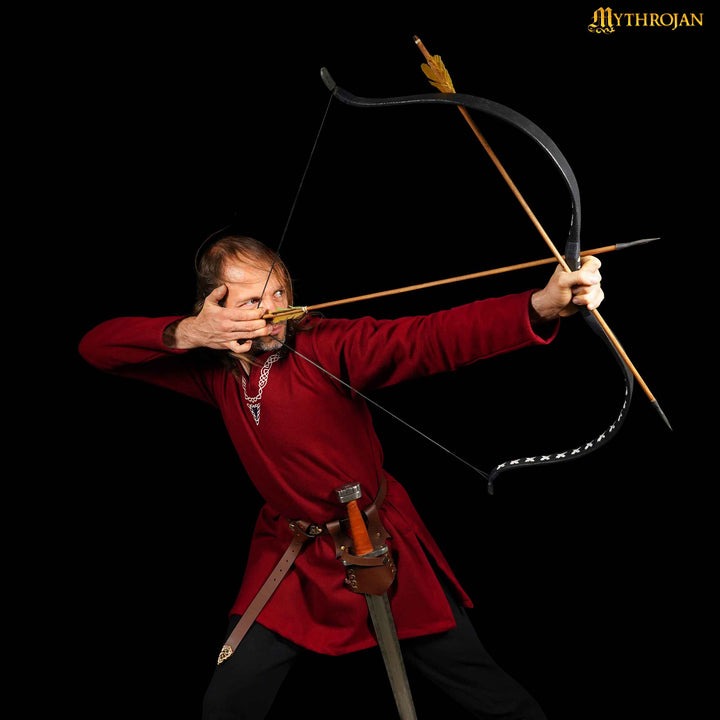 Mythrojan Medieval Renacimiento Espada de Cuero Rana Espada Larp Disfraz Accesorio Rana Espada Porta Estoque Caballero Espada Cinturón Rana Daga de Cuero Espada Pirata Funda - Imagen 2