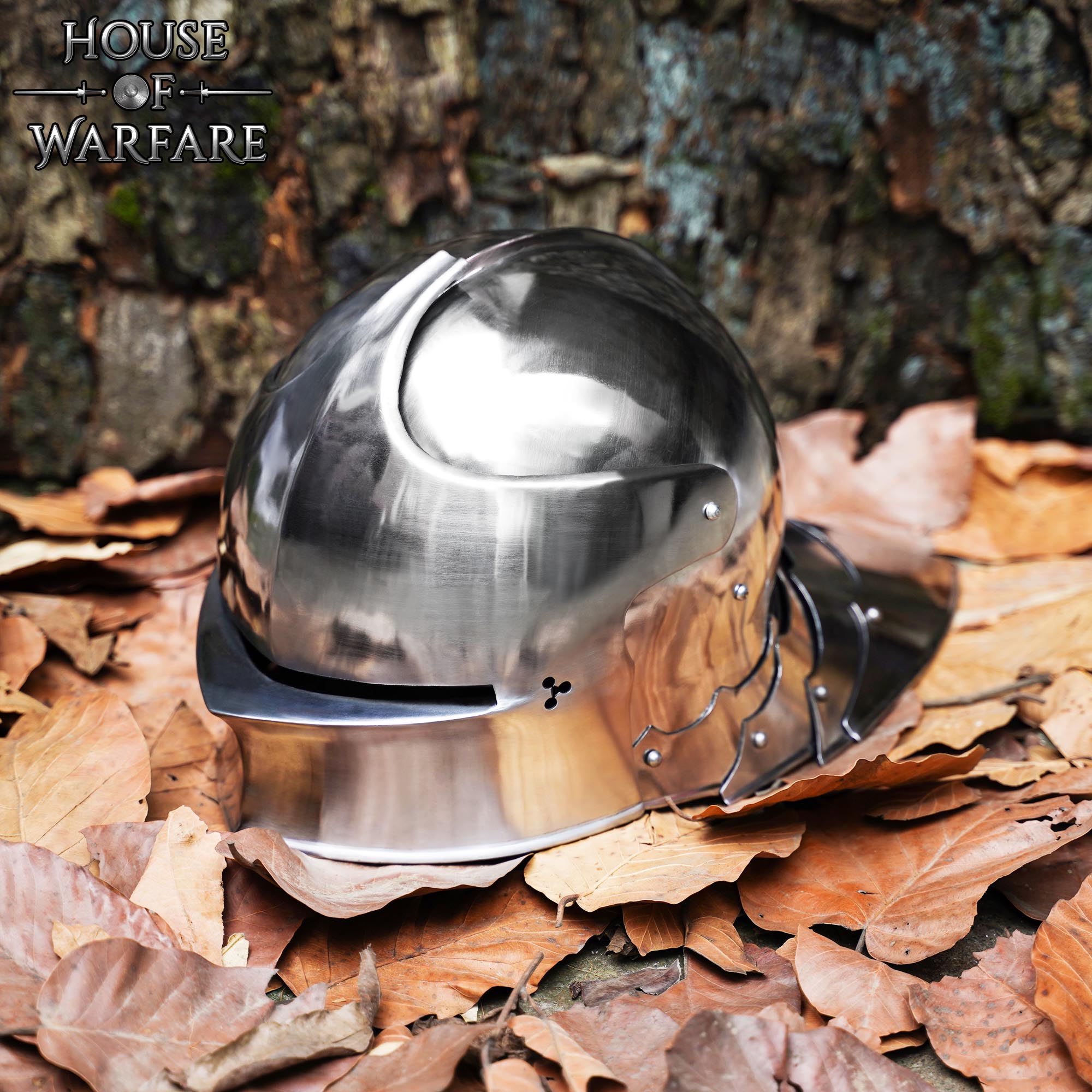 Casco Medieval Alemán Sallet - Imagen 4