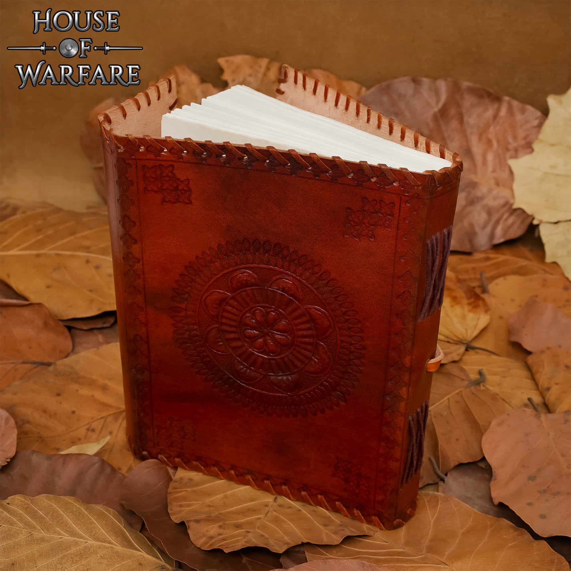 Diario Medieval de Cuero - Diario de Cuero Auténtico Hecho a Mano - Imagen 8