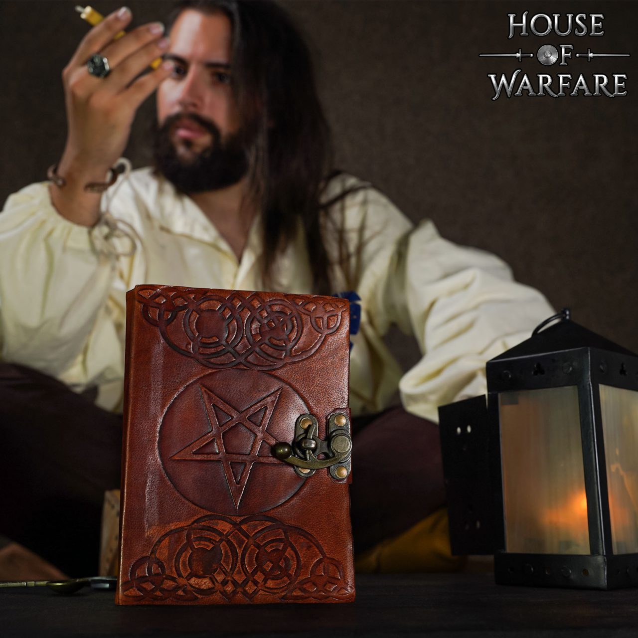 The Pentagram Leather Journal Agenda de Piel Auténtica - Imagen 8