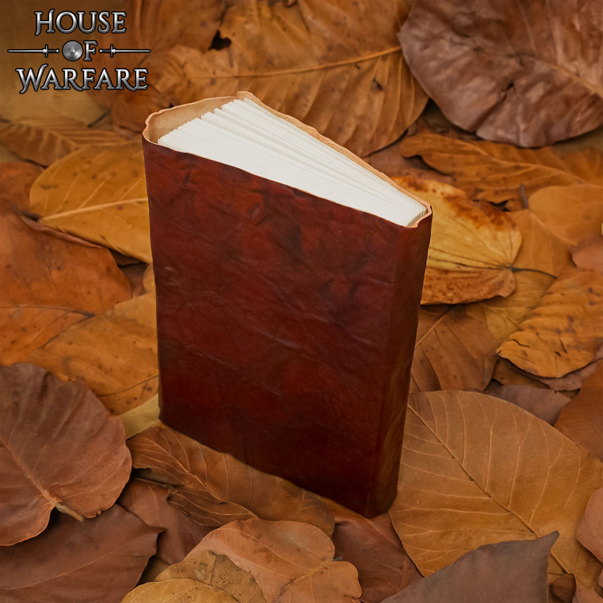 Diario Medieval de Cuero Rústico - Diario Artesanal de 7" X 5" con Cierre Envolvente - Imagen 14