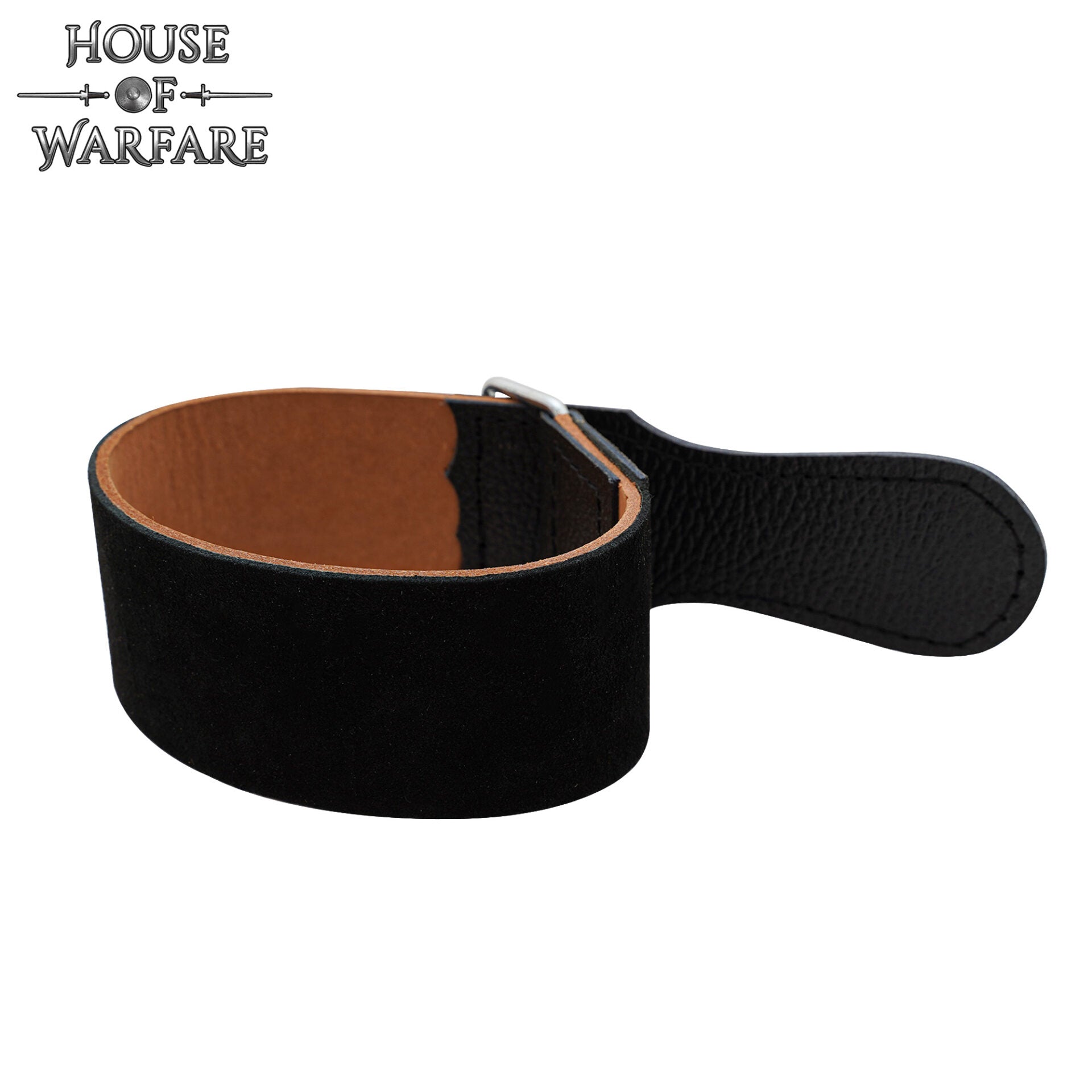 Afilador de Navajas de Cuero Auténtico de Primera Calidad con Lazo Metálico - Correa de Afilar de Cuero Negro para Cuchillos y Navajas - Imagen 10