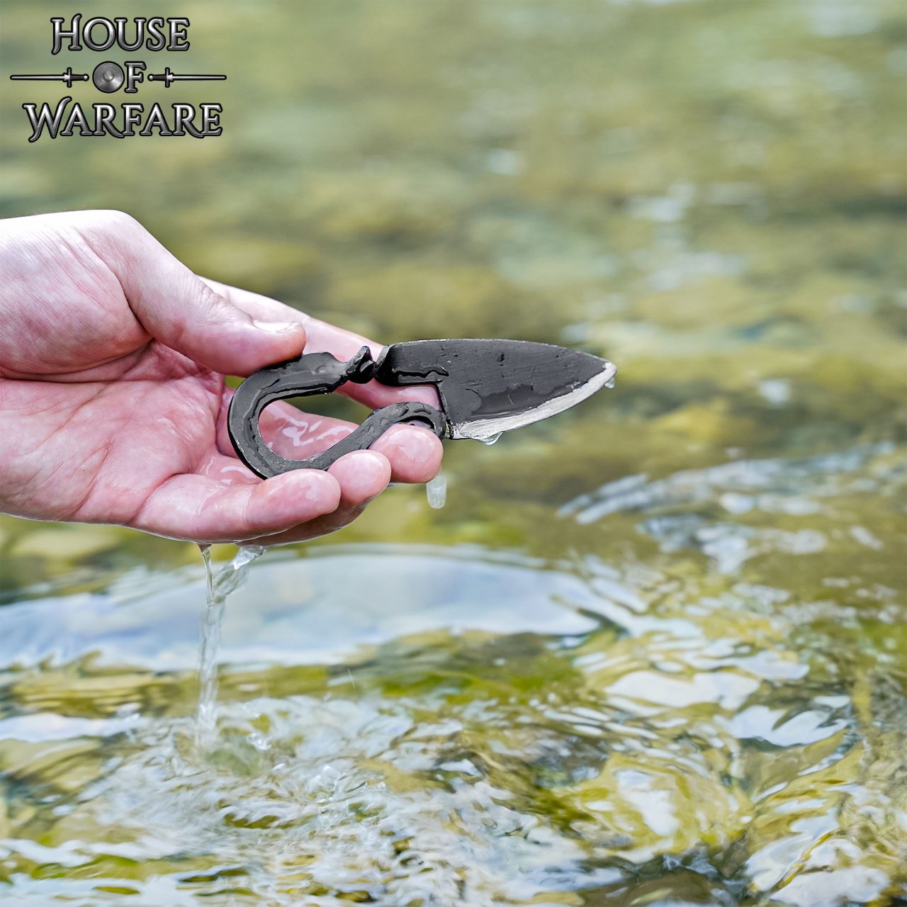 Cuchillo Medieval Forjado a Mano con Funda de Cuero Auténtico - Imagen 2