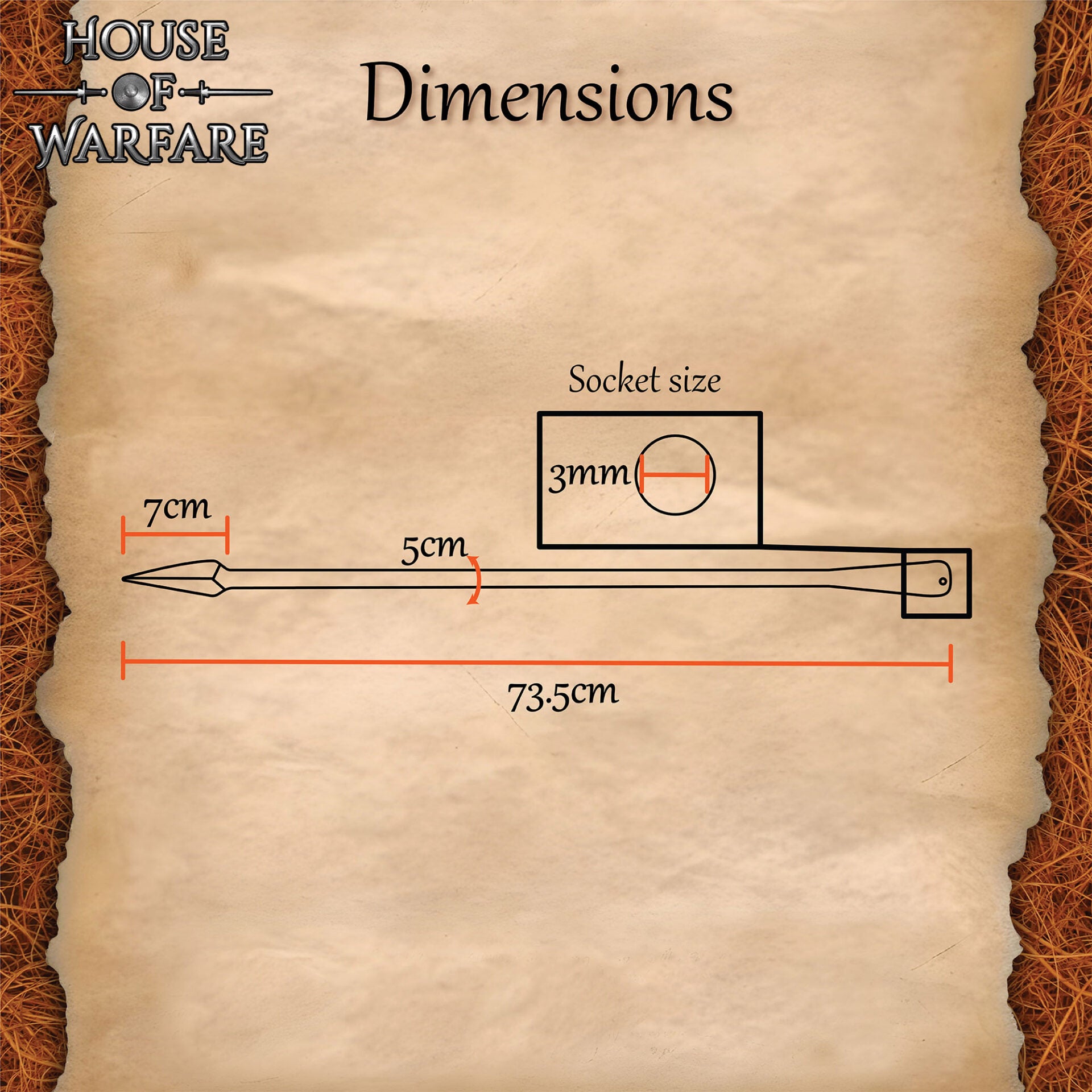 Cabeza de Pilum Romana Caerleon, Templada - Imagen 2