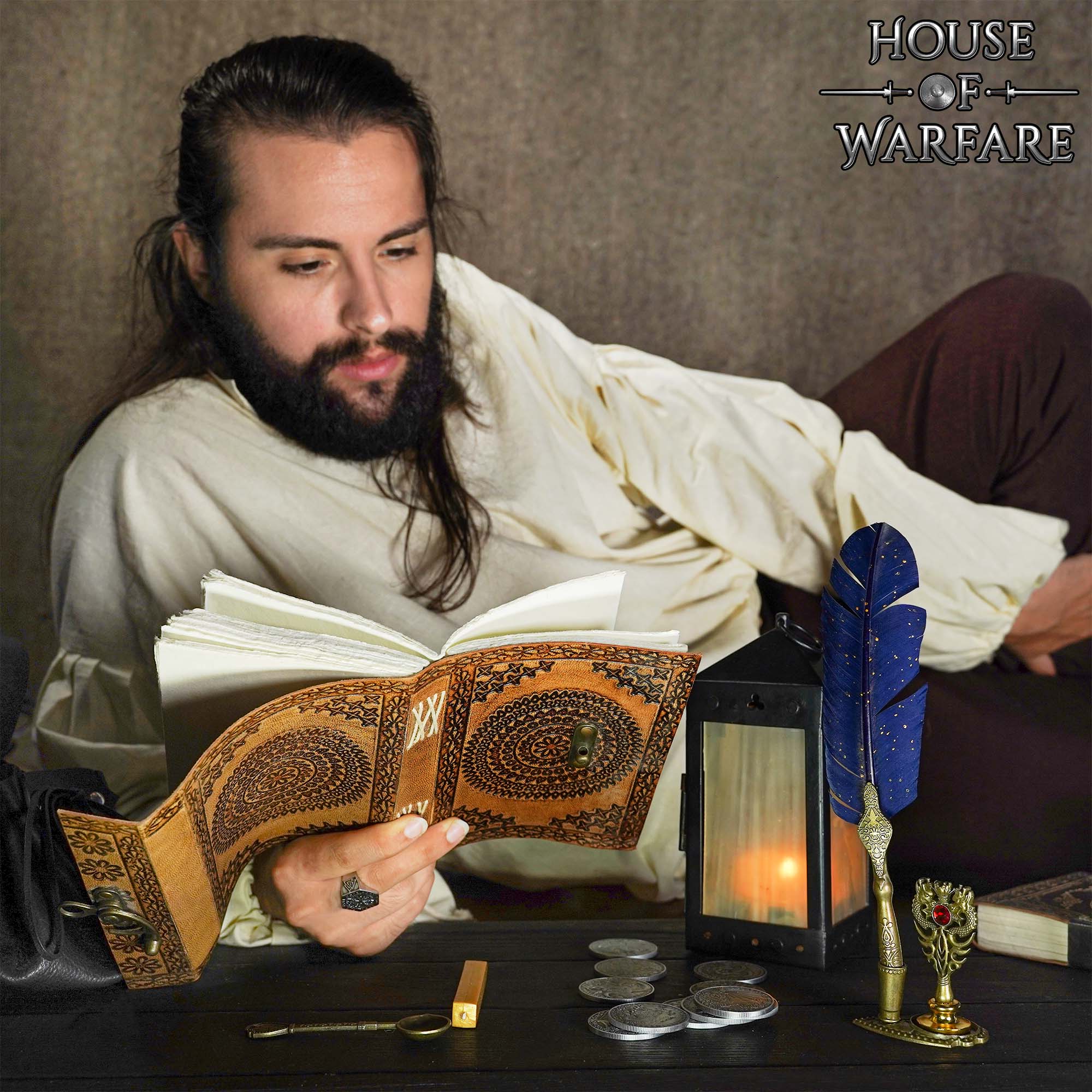 Diario Medieval de Cuero - Diario de Cuero Auténtico Hecho a Mano - Imagen 5