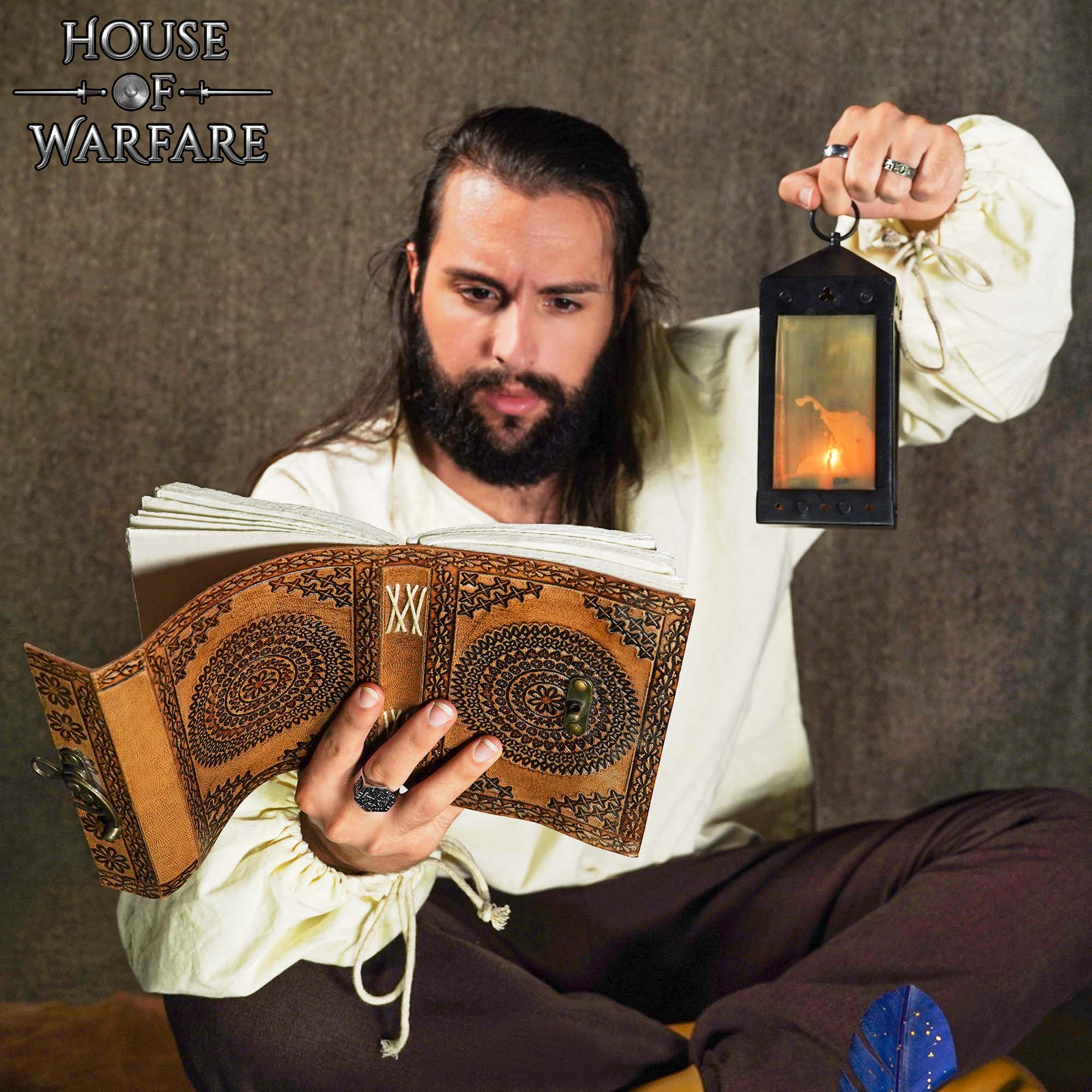 Diario Medieval de Cuero - Diario de Cuero Auténtico Hecho a Mano - Imagen 6