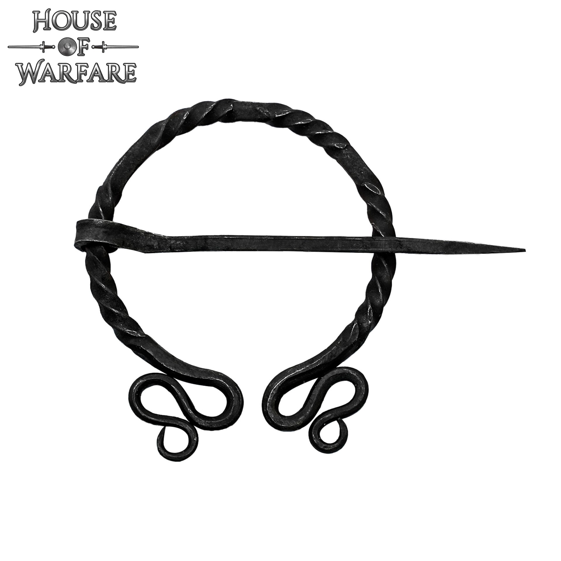 Alfiler de Capa / Peroné de Arquero Élfico Histórico Forjado a Mano - Imagen 1