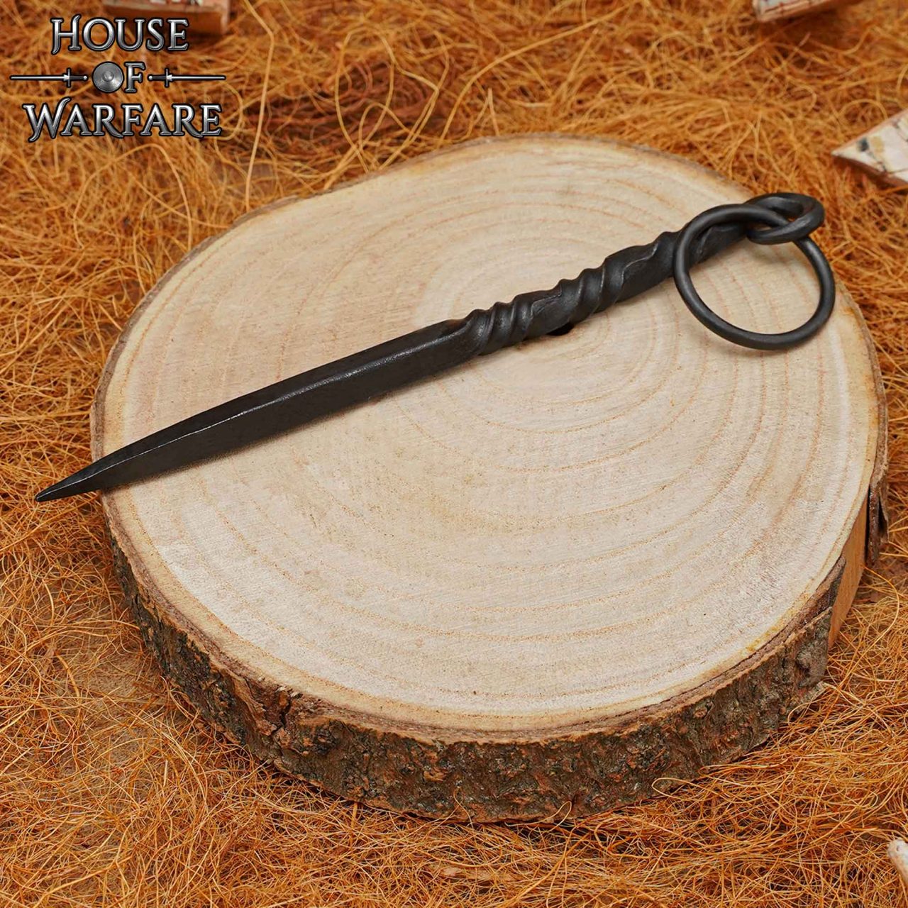 Pica Medieval de Hierro Negro Forjada a Mano - 7 Pulgadas Vikingo Herramienta de Comedor - Imagen 10