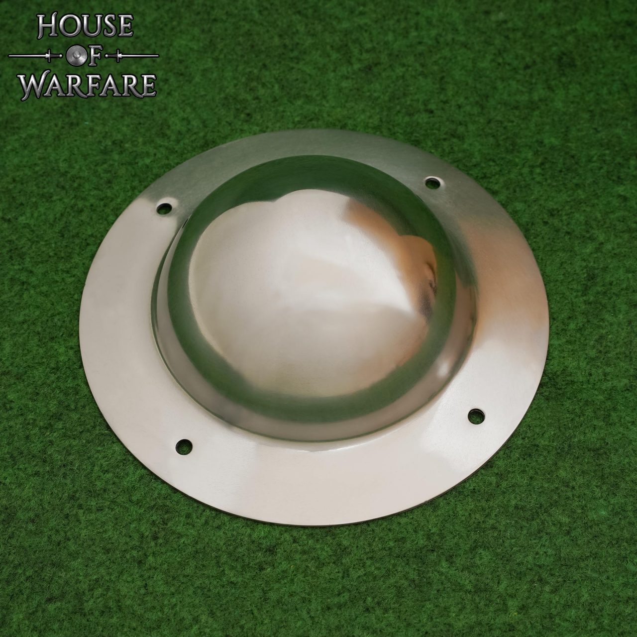 Escudo Medieval Abovedado de Acero Forjado a Mano Umbo Redondo para Escudos Diy - Imagen 9