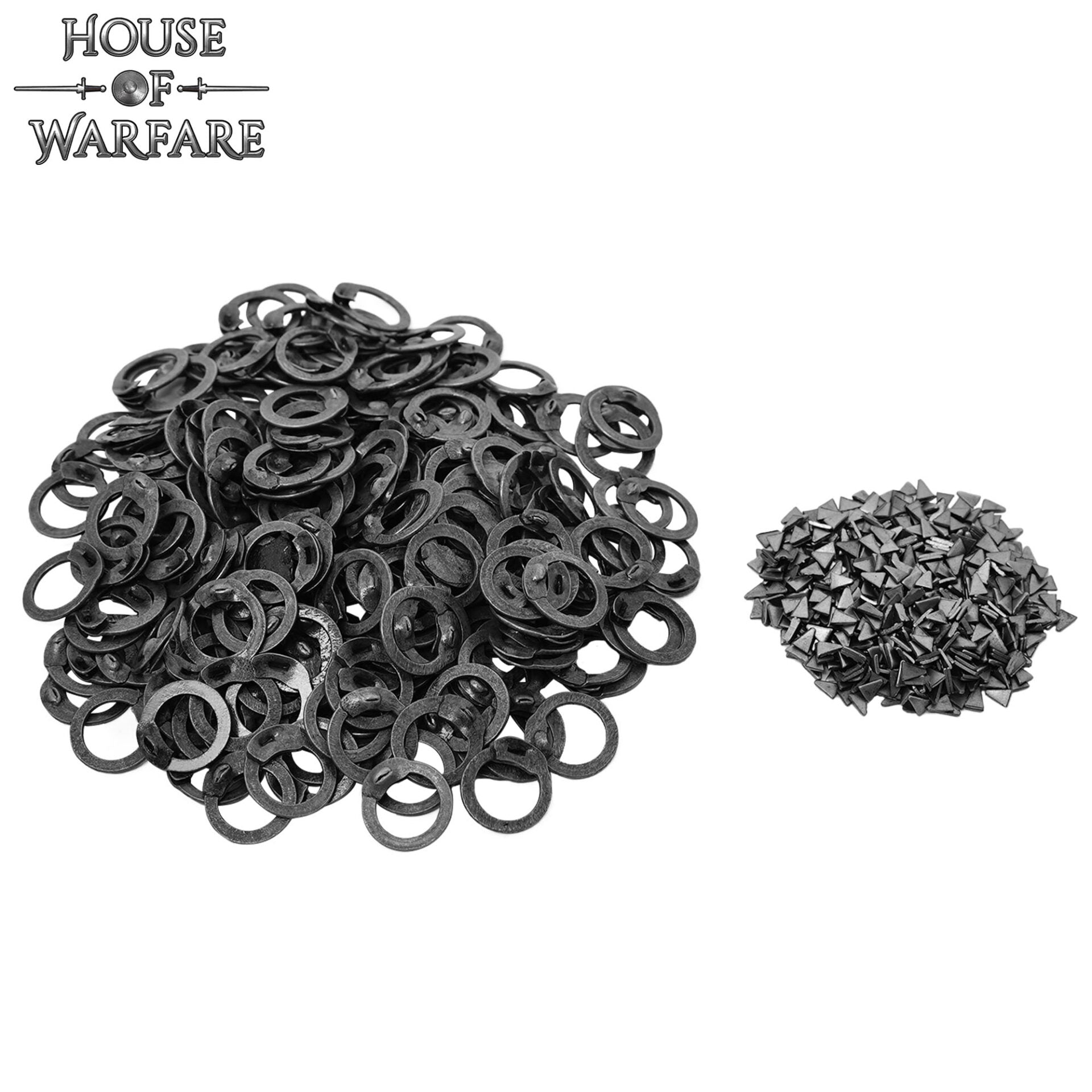 Anillos Remachados de Cuña Suelta de Acero - Anillo Plano de 8 Mm - Calibre 18, Acero Dulce, Acabado Natural - 1000 Unidades - Ideal para Bricolaje y Reparaciones de Cota de Malla - Imagen 2