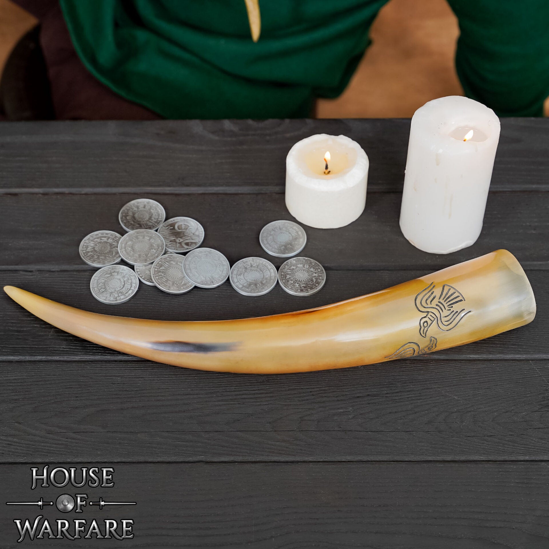 Odins Ravens 300 - 400 Ml Genuino Cuerno para Beber - Imagen 5