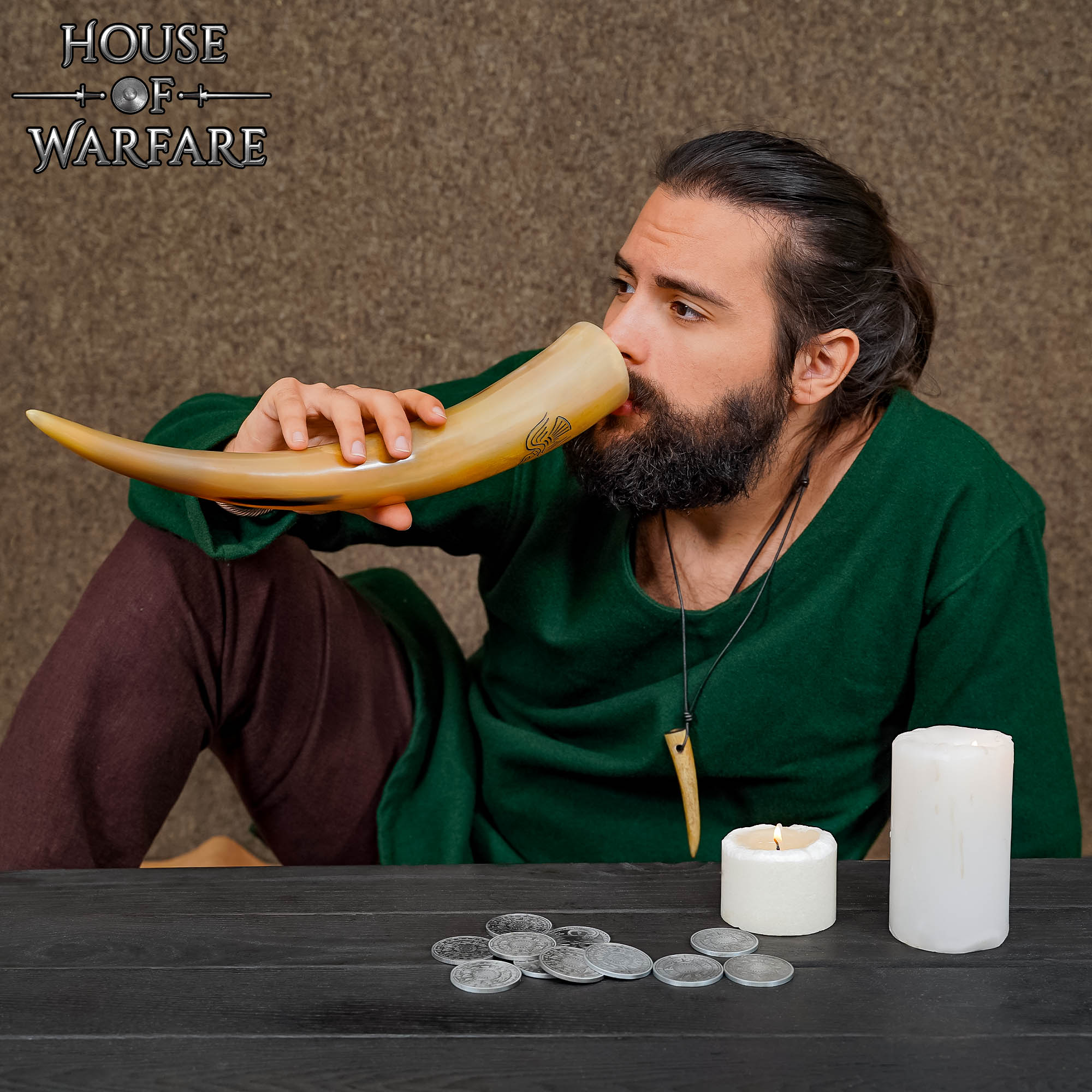 Odins Ravens 300 - 400 Ml Genuino Cuerno para Beber - Imagen 6