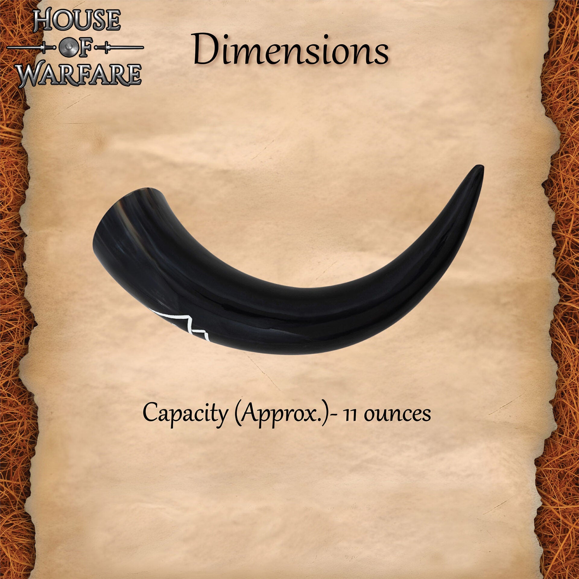 Viking Valknut 300 Ml Cuerno para Beber Original - Imagen 3