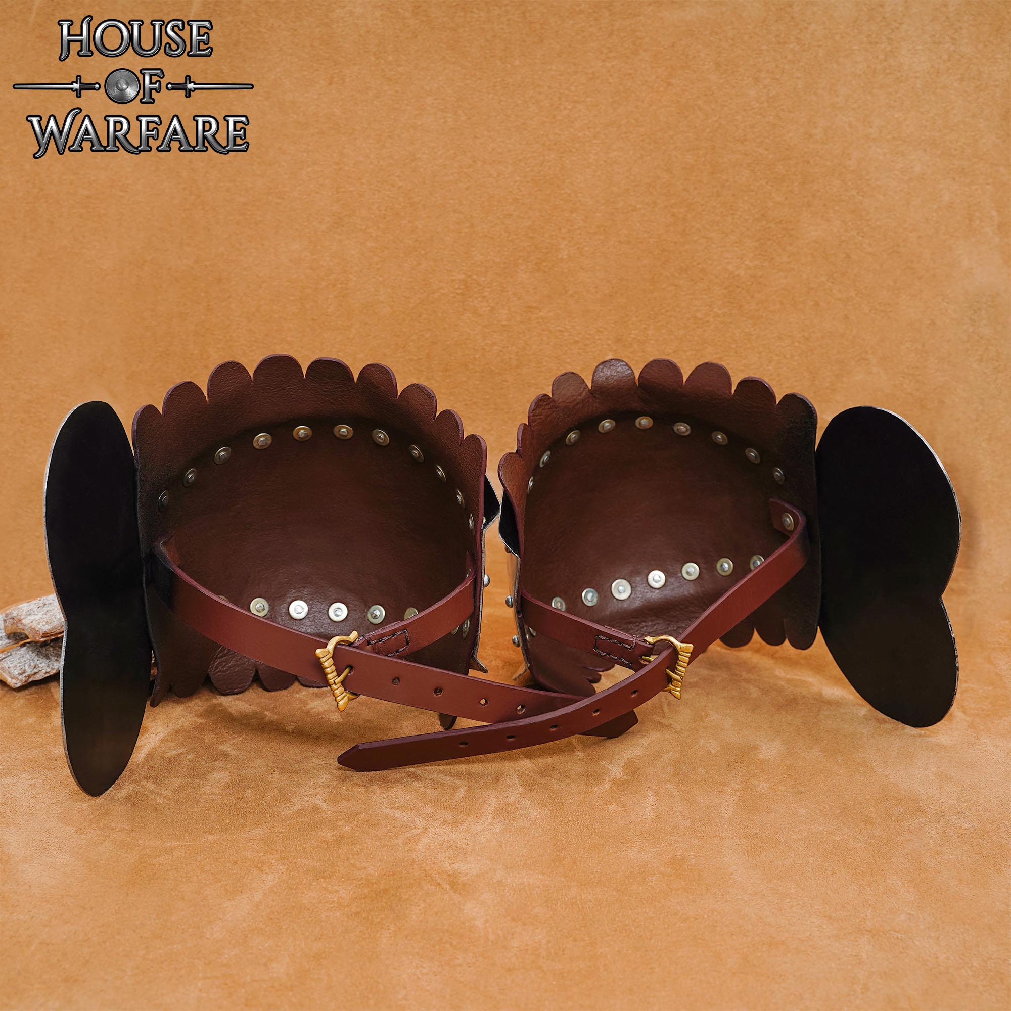 Juego de Rodilleras Medievales de Acero Dulce - Imagen 4