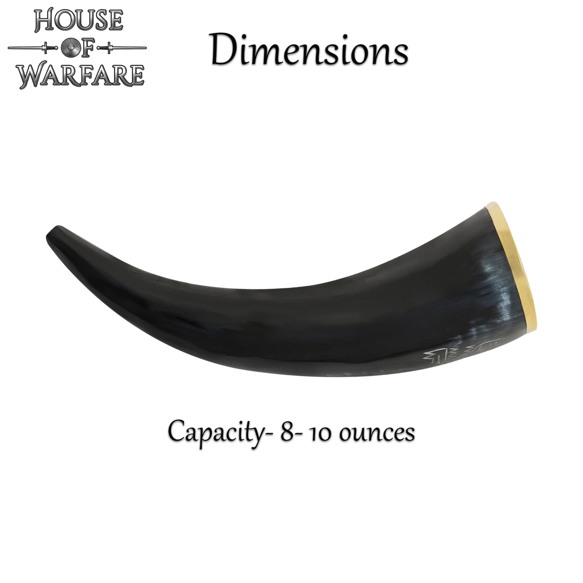 Cuerno Vikingo para Beber con Grabado y Diseño de Lobo - para Larp, Temas Vikingos - Imagen 11