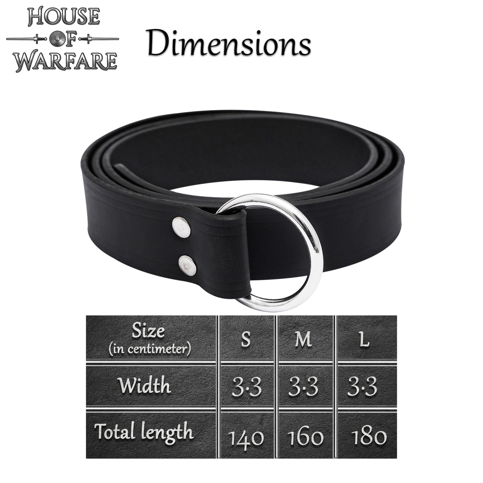 Cinturón de Anillas Medieval de Doble Línea - Imagen 2