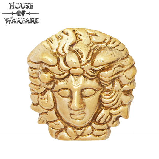 Adorno de Medusa de Latón de la Antigua Grecia - Decoración de Armadura Mitológica para Cuero, Tela, Larp y Disfraces - Imagen 10