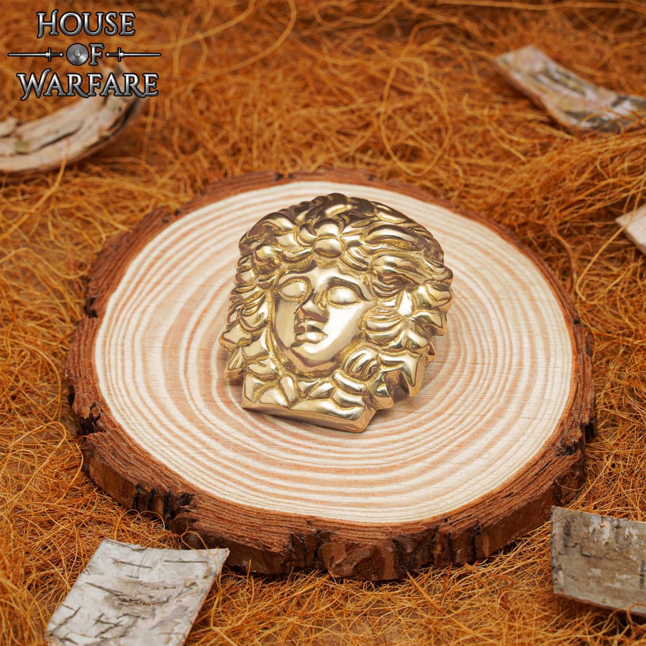 Adorno de Medusa de Latón de la Antigua Grecia - Decoración de Armadura Mitológica para Cuero, Tela, Larp y Disfraces - Imagen 7