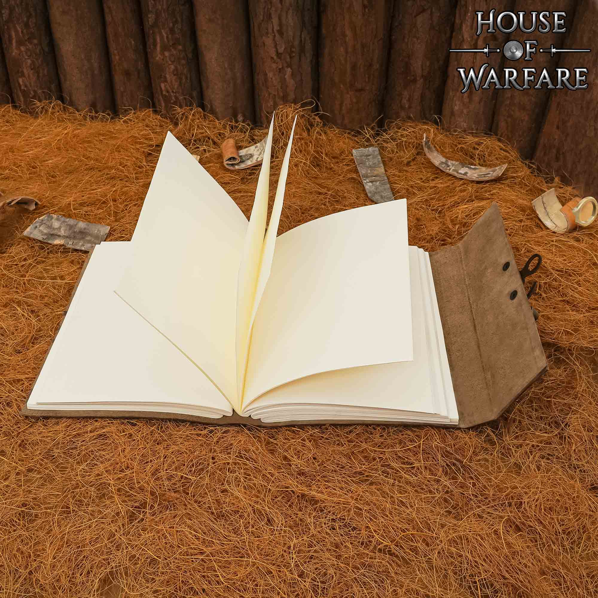 Diario Medieval de Cuero con Cerradura Diario Artesanal de Cuero Auténtico - Imagen 6