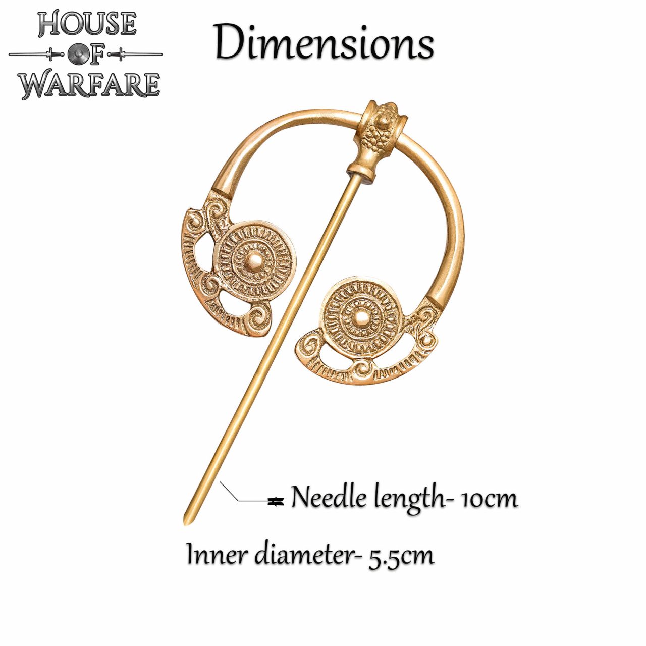 Alfiler de Capa Romano de Latón del Siglo I-ii Broche para Prendas Históricas - Imagen 3