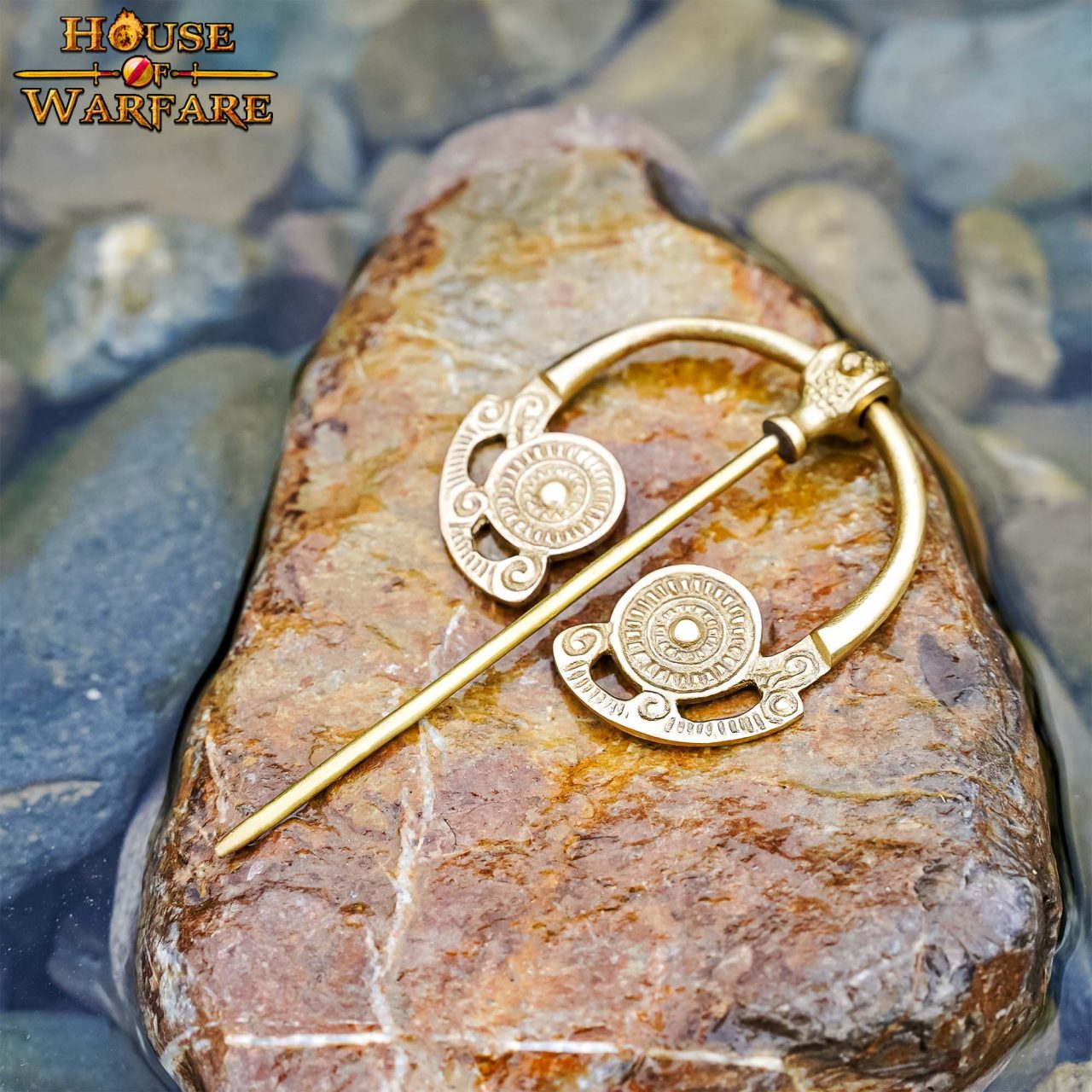 Alfiler de Capa Romano de Latón del Siglo I-ii Broche para Prendas Históricas - Imagen 9