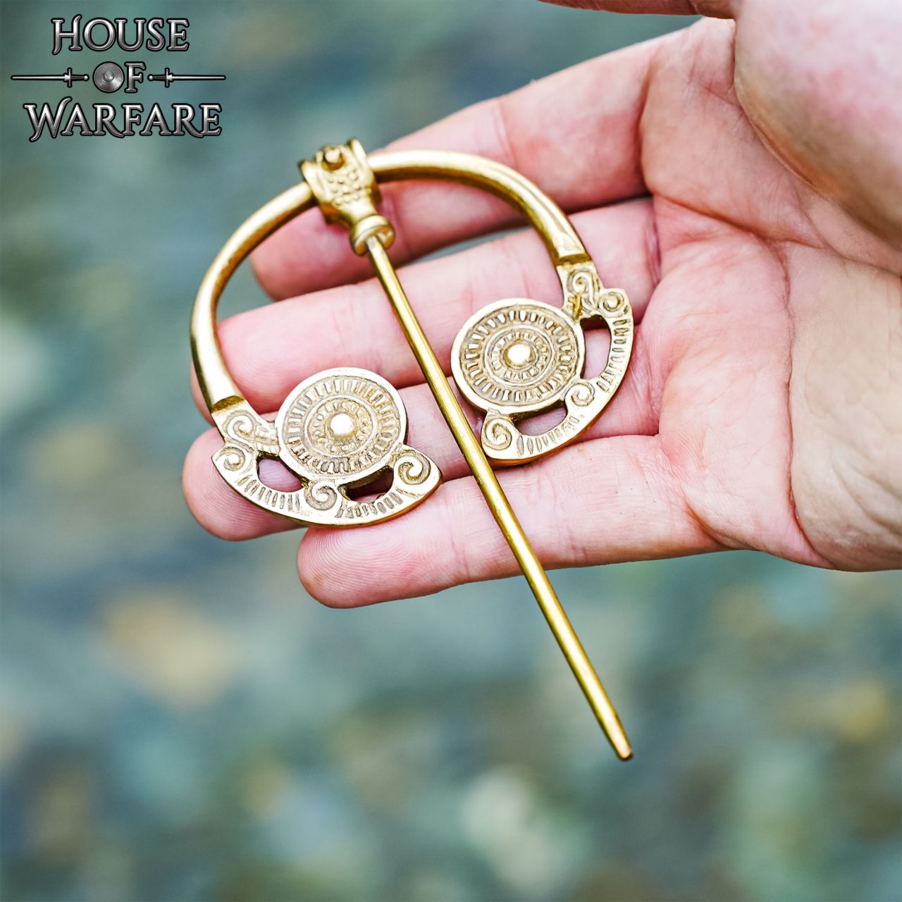 Alfiler de Capa Romano de Latón del Siglo I-ii Broche para Prendas Históricas - Imagen 6