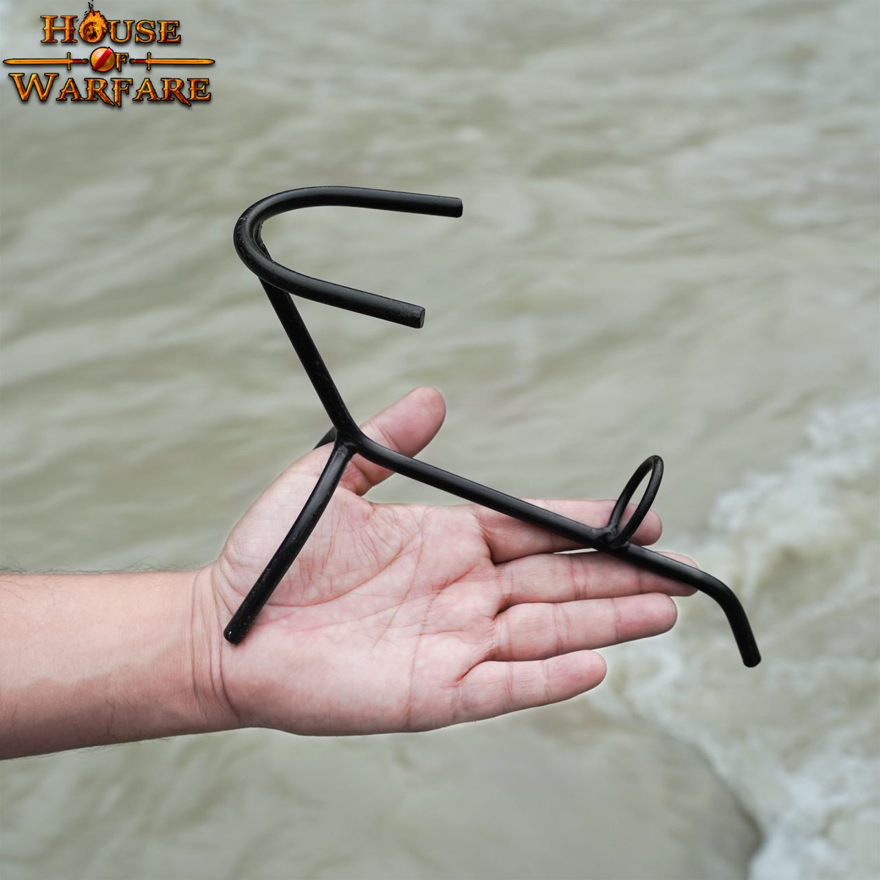 Pie de Cuerno para Beber de Hierro Forjado a Mano con Acabado Al Aceite - Imagen 15