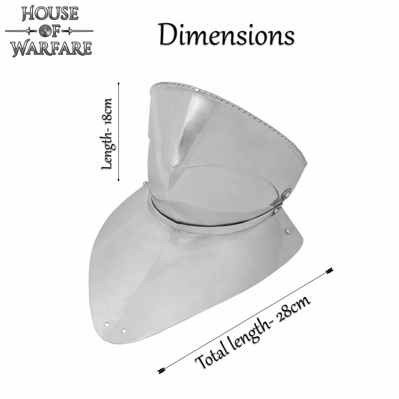 Gorget de Acero del Siglo Xv con Bevor Pivotante - Imagen 4