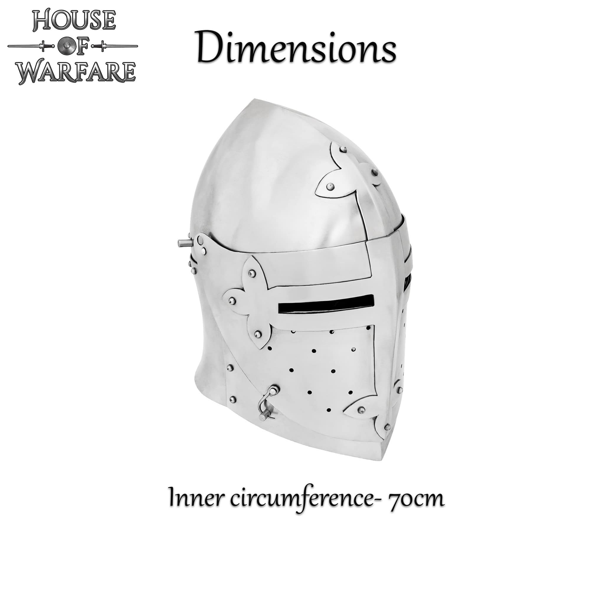 Casco Medieval de Caballero Bascinet del Siglo Xiv Calibre 16 - Imagen 3