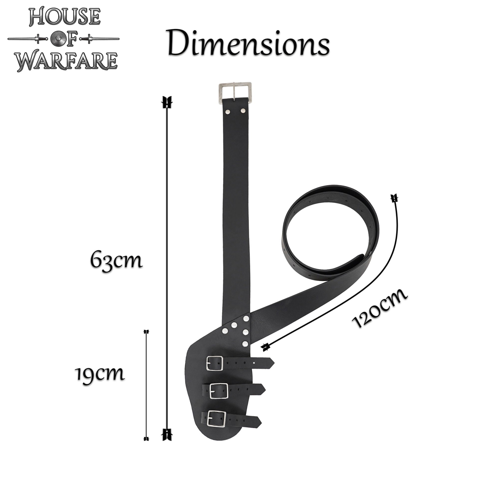 Cinturón de Espadas Cruzadas Al Hombro - Imagen 3