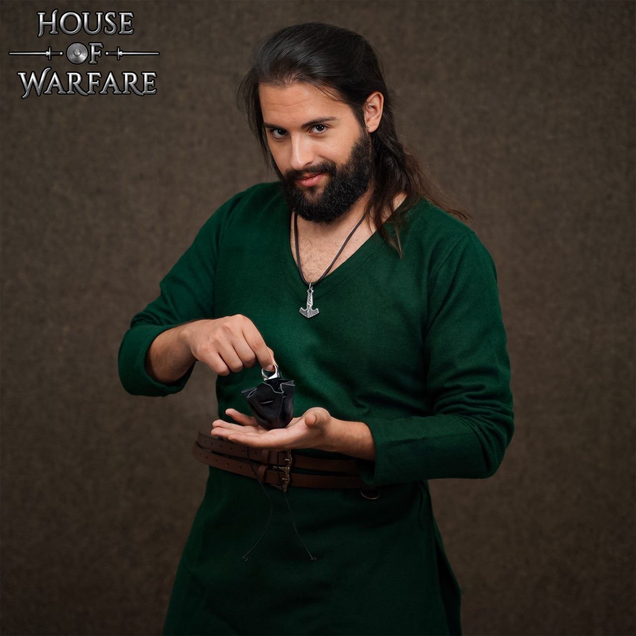 Monedero Pequeño de Cuero - Bolsita Artesanal Negra con Cordón para Monedas, Dados, Joyas - Imagen 12