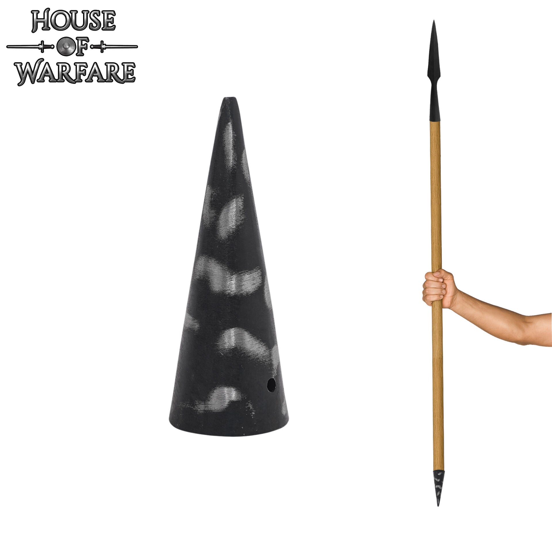 Punta de Lanza Forjada a Mano - Virola Romana para Cañas de Madera - Imagen 28