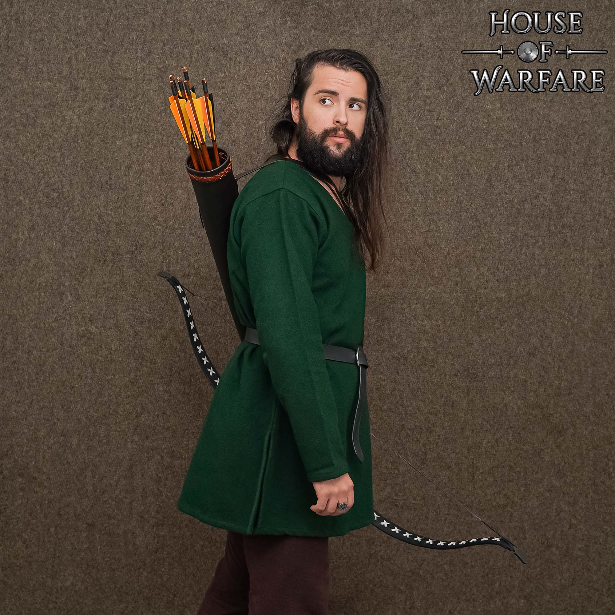 Carcaj Trasero Medieval de Cuero - Equipo de Tiro con Arco Hecho a Mano - Imagen 7