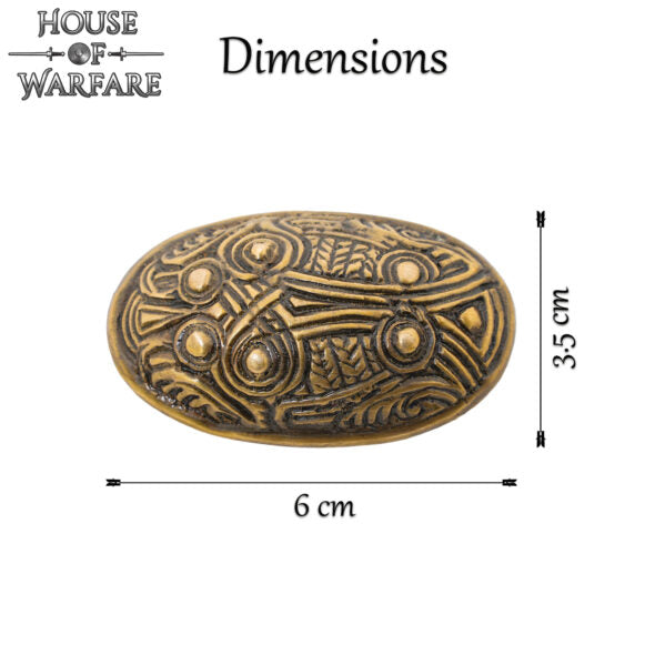 Broche de Latón Macizo Viking Hedeby - Imagen 6