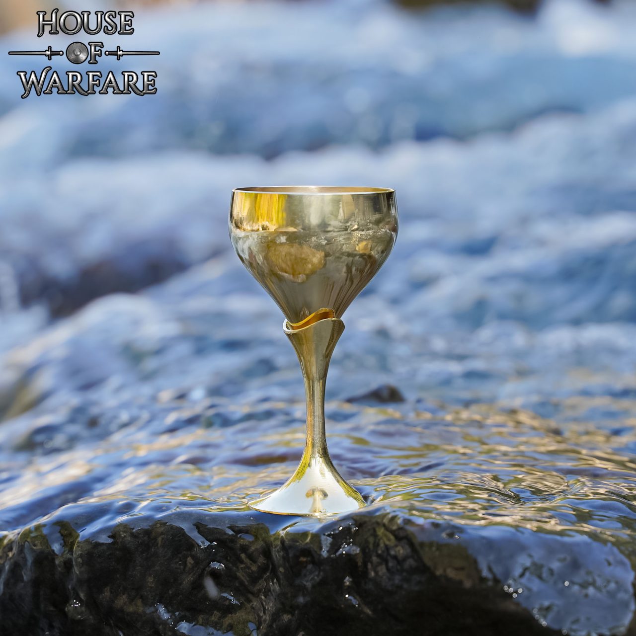 Pequeño Cáliz / Copa Principesca de Latón Macizo - Imagen 3