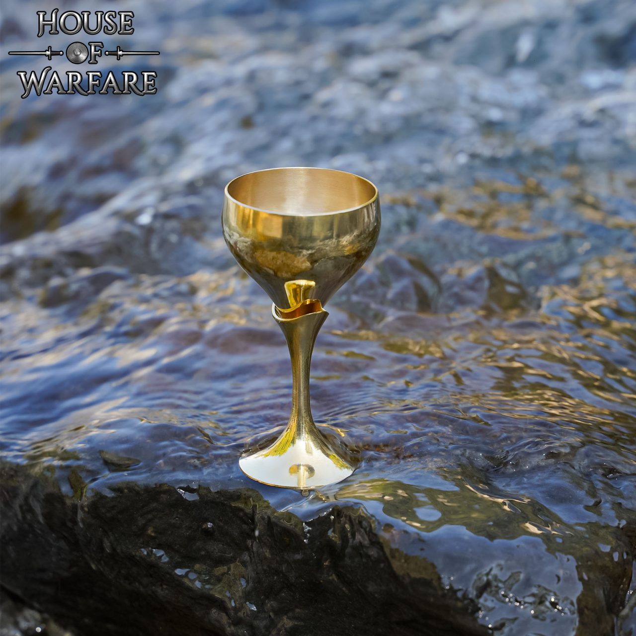 Pequeño Cáliz / Copa Principesca de Latón Macizo - Imagen 2